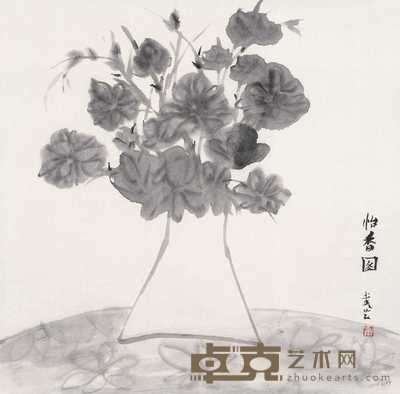 武艺  怡香图 镜心 68×68cm